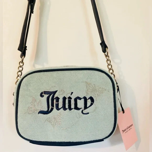 NWT Juicy Couture Wingin It Camera Bag Crossbody Purse Butterfly Detail & Charm - Picture 9 of 9